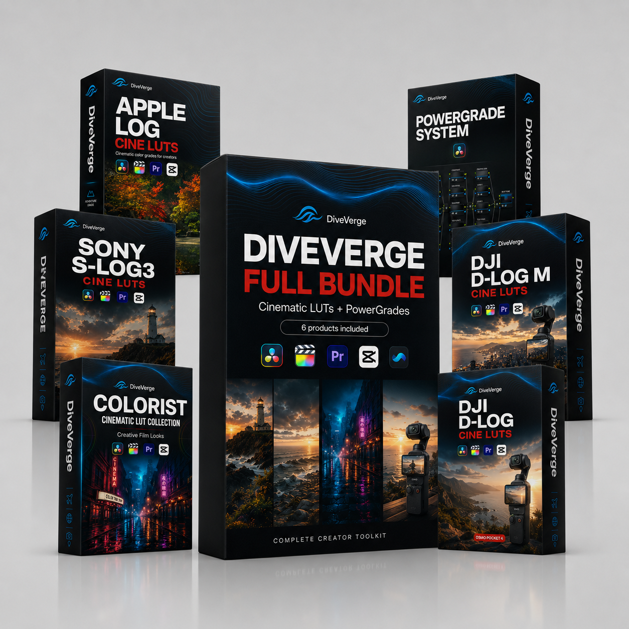 DiveVerge Travel & Cine LUT collection