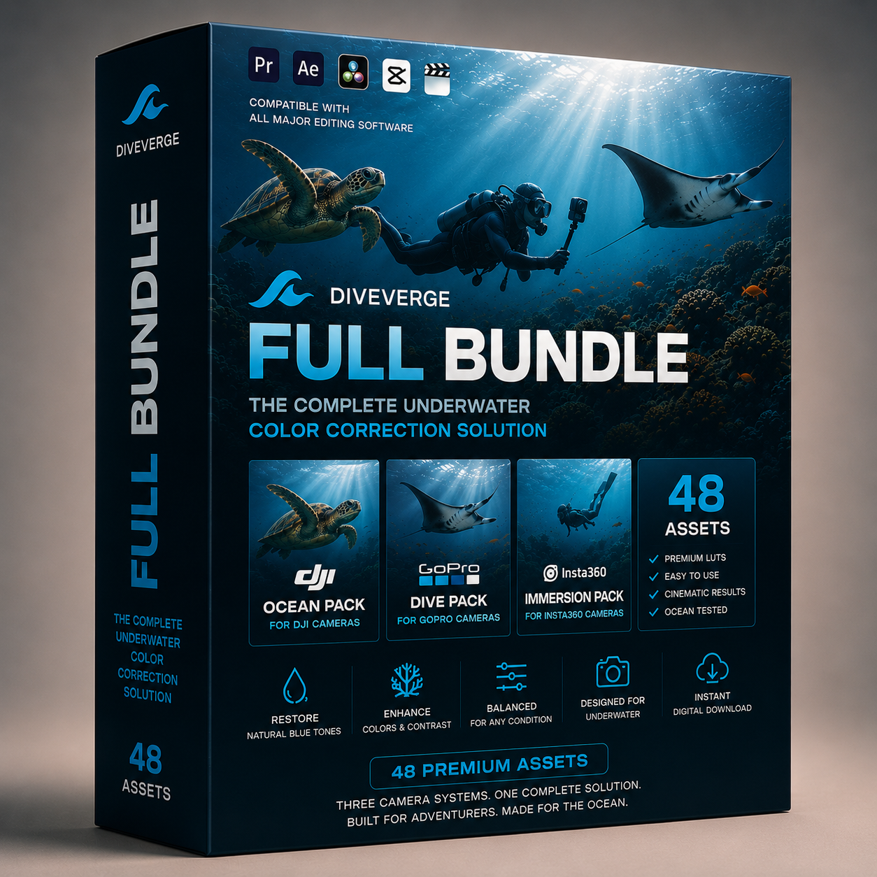 DiveVerge underwater LUT collection